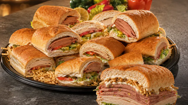 Haida party platter of sandwiches