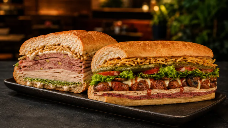 Two Haida signature sandwiches